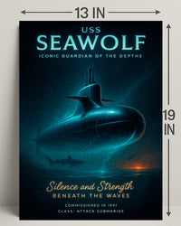 Uss Seawolf Iconic Guardian Of The Poster PosterGoat