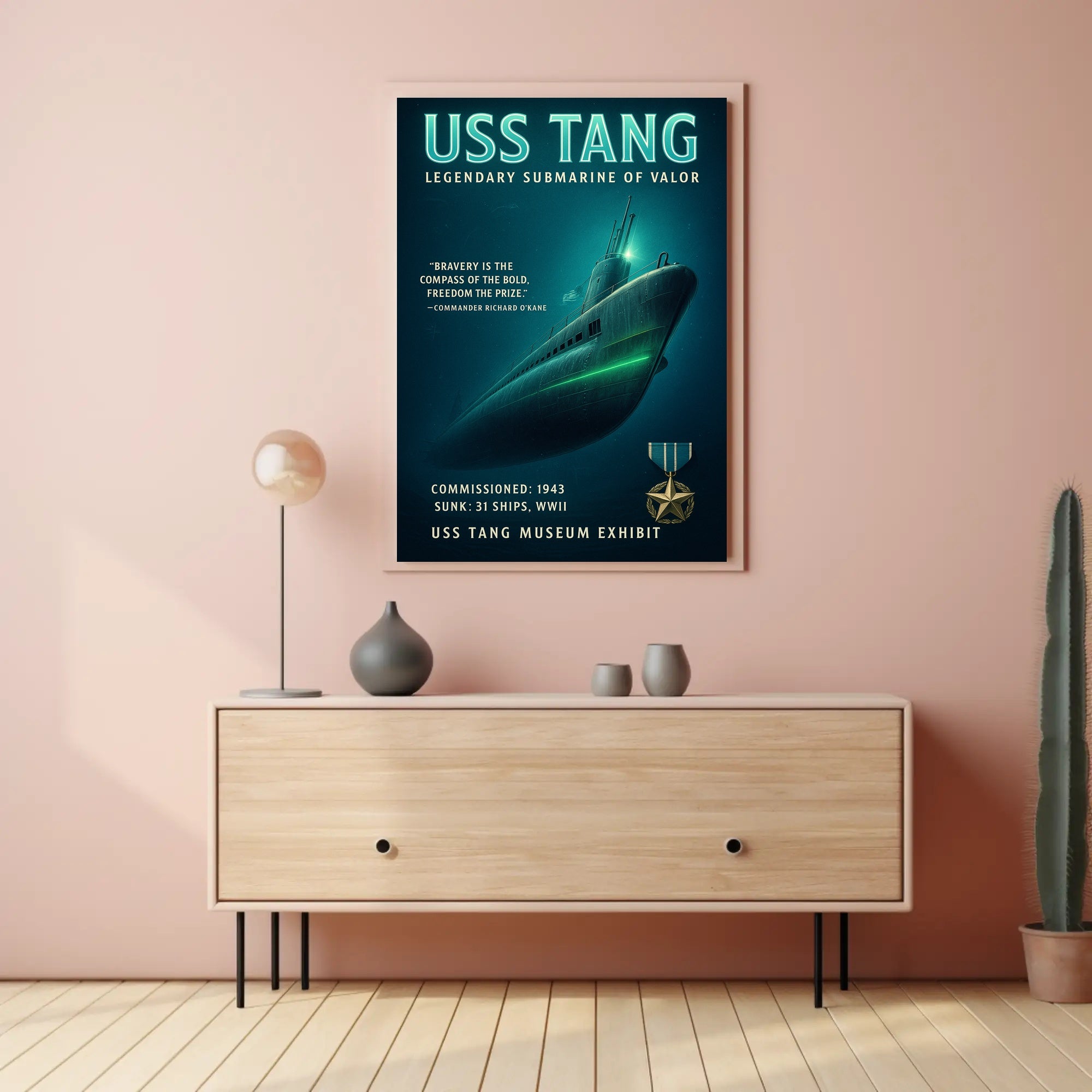 Uss Tang - Legendary Submarine Of Valor Poster PosterGoat