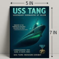 Uss Tang - Legendary Submarine Of Valor Poster PosterGoat