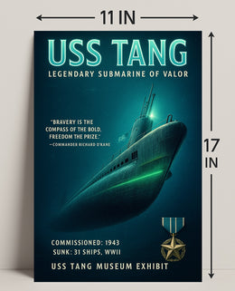 Uss Tang - Legendary Submarine Of Valor Poster PosterGoat