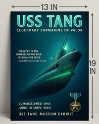 Uss Tang - Legendary Submarine Of Valor Poster PosterGoat