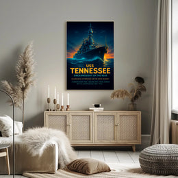 Uss Tennessee Dreadnought Of The Seas Poster PosterGoat