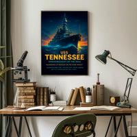 Uss Tennessee Dreadnought Of The Seas Poster PosterGoat