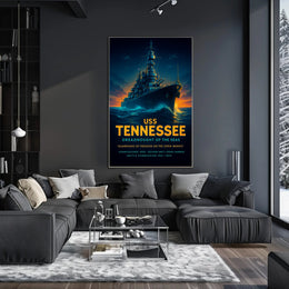 Uss Tennessee Dreadnought Of The Seas Poster PosterGoat