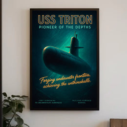Uss Triton Pioneer Of The Depths Poster PosterGoat
