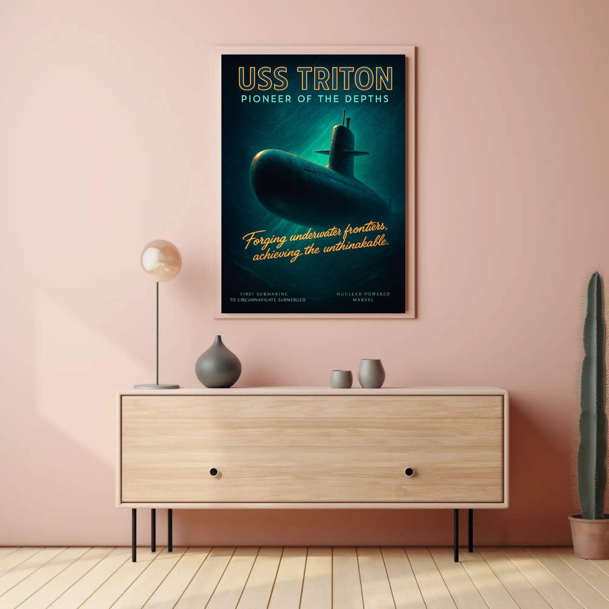 Uss Triton Pioneer Of The Depths Poster PosterGoat
