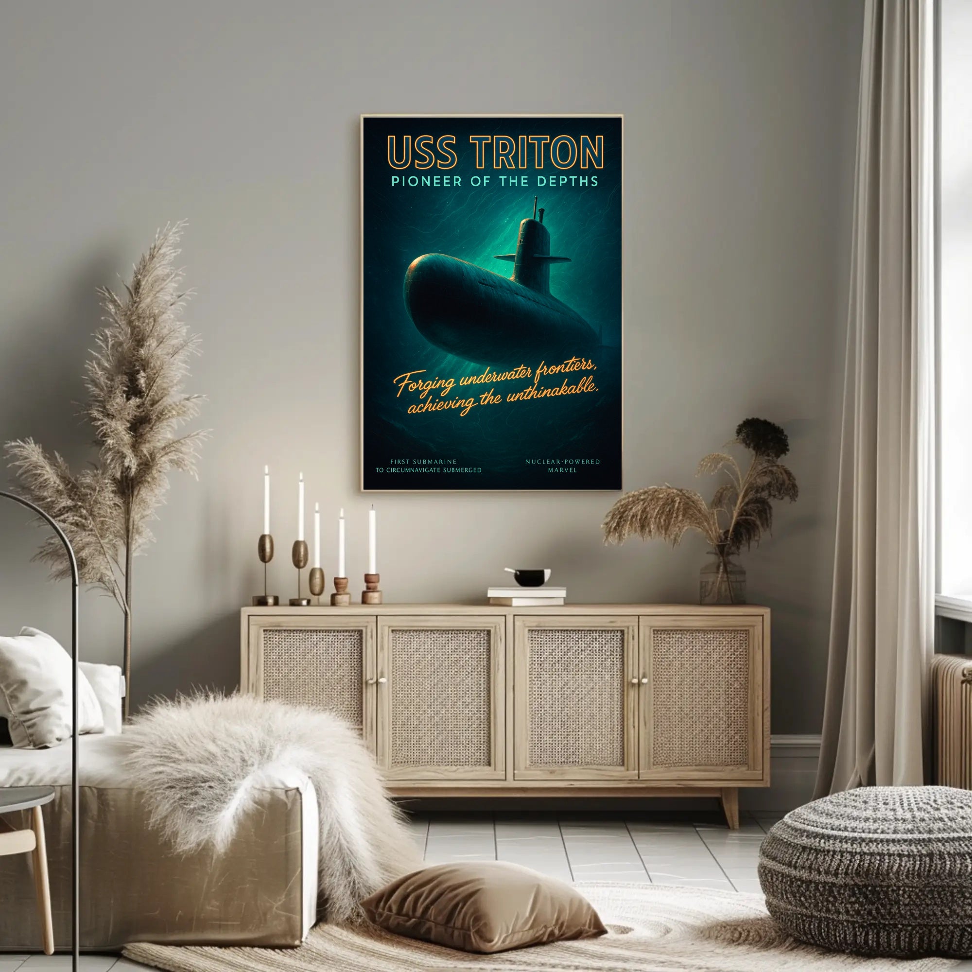 Uss Triton Pioneer Of The Depths Poster PosterGoat