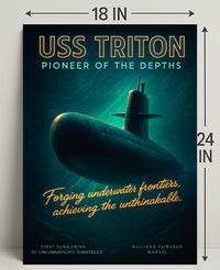 Uss Triton Pioneer Of The Depths Poster PosterGoat