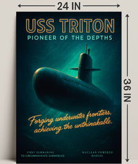 Uss Triton Pioneer Of The Depths Poster PosterGoat