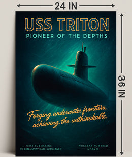 Uss Triton Pioneer Of The Depths Poster PosterGoat