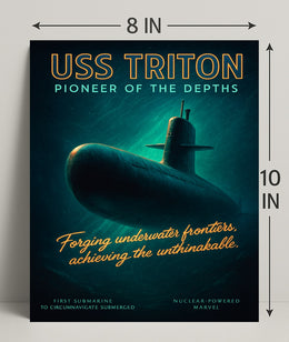 Uss Triton Pioneer Of The Depths Poster PosterGoat