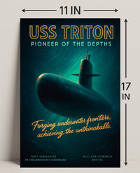 Uss Triton Pioneer Of The Depths Poster PosterGoat