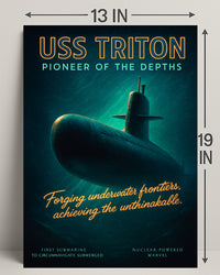 Uss Triton Pioneer Of The Depths Poster PosterGoat
