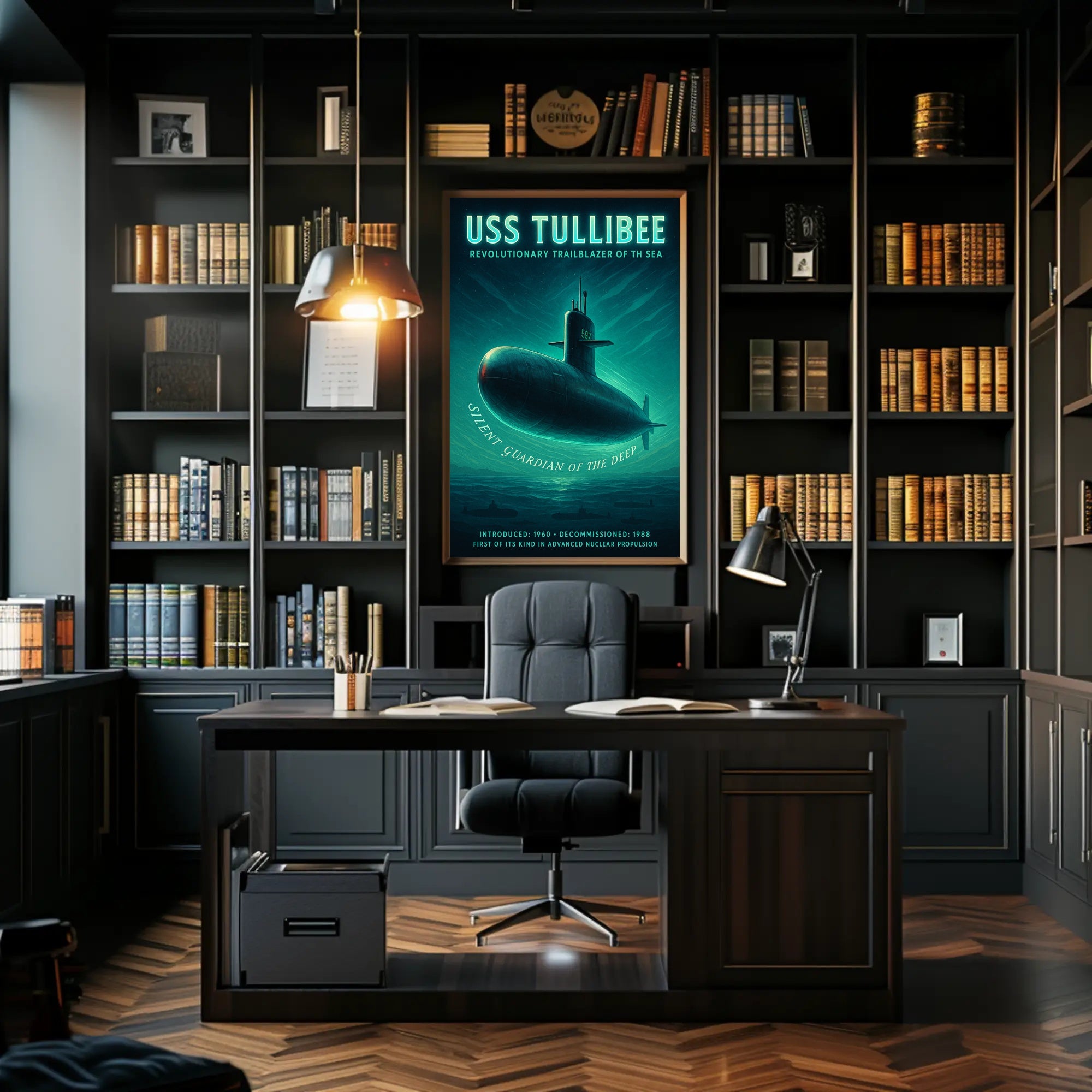 Uss Tullibee Silent Guardian Of The Poster PosterGoat