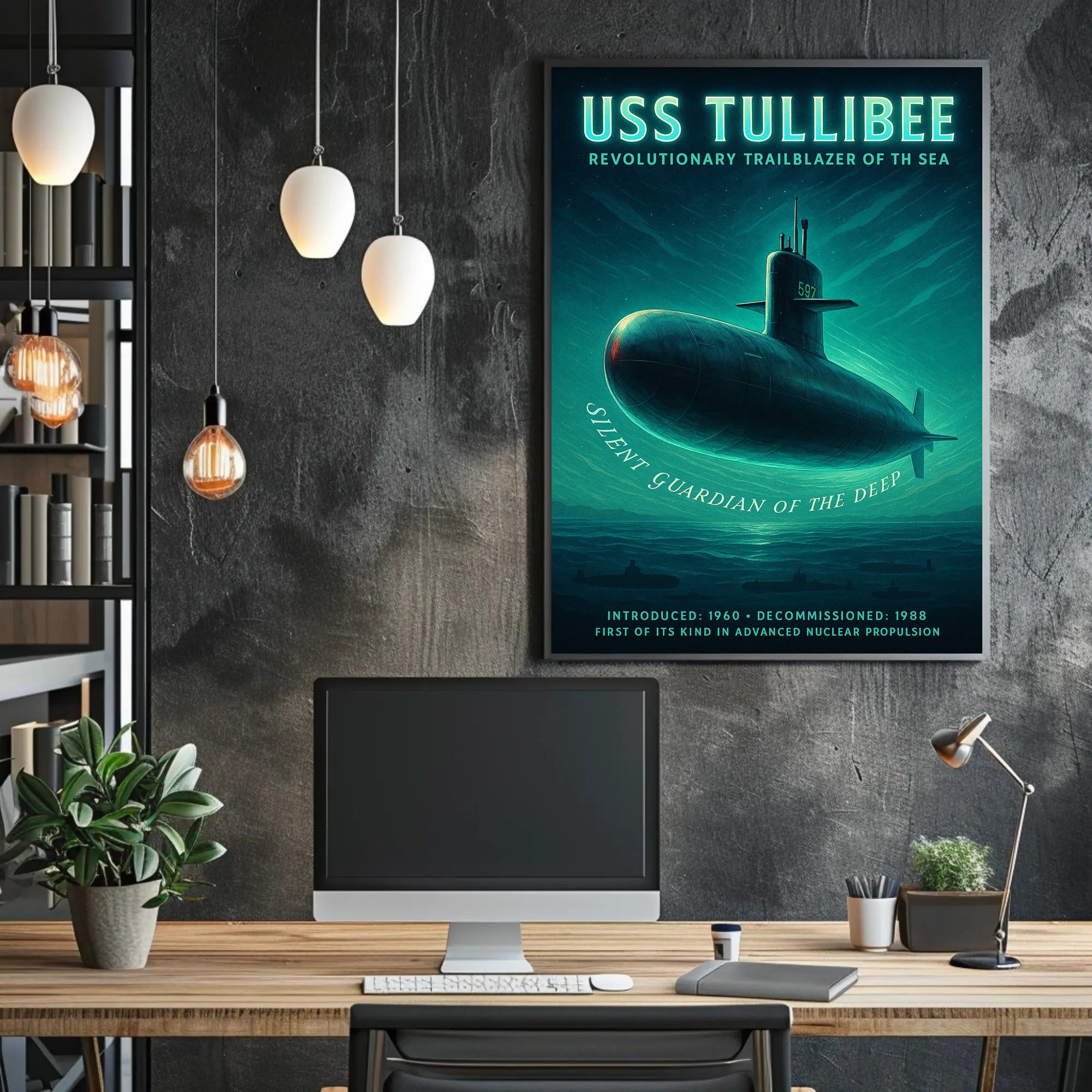 Uss Tullibee Silent Guardian Of The Poster PosterGoat