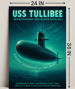 Uss Tullibee Silent Guardian Of The Poster PosterGoat