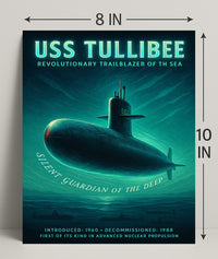 Uss Tullibee Silent Guardian Of The Poster PosterGoat