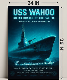 Uss Wahoo Silent Hunter Of The Pacific Poster PosterGoat