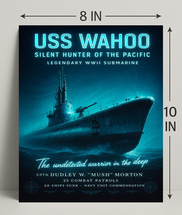Uss Wahoo Silent Hunter Of The Pacific Poster PosterGoat