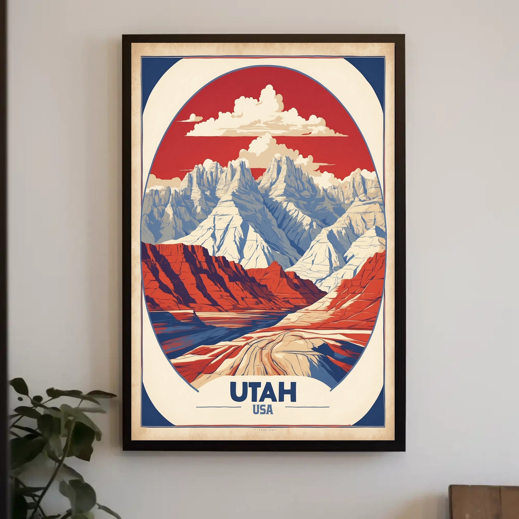 Utah's Iconic Landscapes Vintage Travel Poster PosterGoat