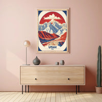 Utah's Iconic Landscapes Vintage Travel Poster PosterGoat