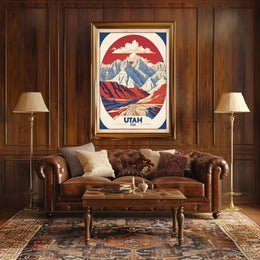 Utah's Iconic Landscapes Vintage Travel Poster PosterGoat