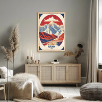 Utah's Iconic Landscapes Vintage Travel Poster PosterGoat