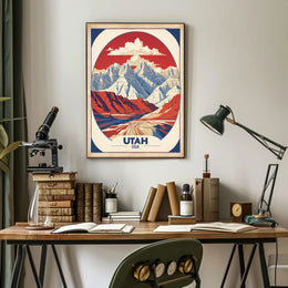 Utah's Iconic Landscapes Vintage Travel Poster PosterGoat