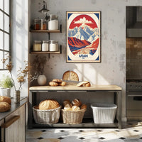 Utah's Iconic Landscapes Vintage Travel Poster PosterGoat