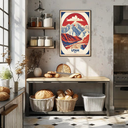 Utah's Iconic Landscapes Vintage Travel Poster PosterGoat
