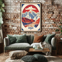 Utah's Iconic Landscapes Vintage Travel Poster PosterGoat