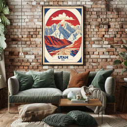 Utah's Iconic Landscapes Vintage Travel Poster PosterGoat