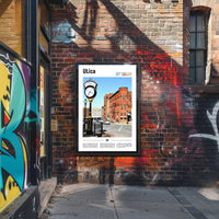 Utica Vintage Street Scene Travel Poster PosterGoat