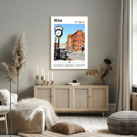 Utica Vintage Street Scene Travel Poster PosterGoat