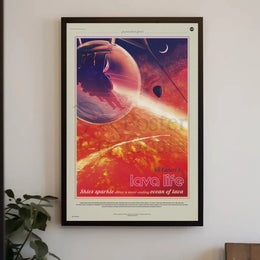 Vacation on 55 Cancri e Futuristic Sci-Fi Poster PosterGoat