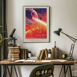 Vacation on 55 Cancri e Futuristic Sci-Fi Poster PosterGoat