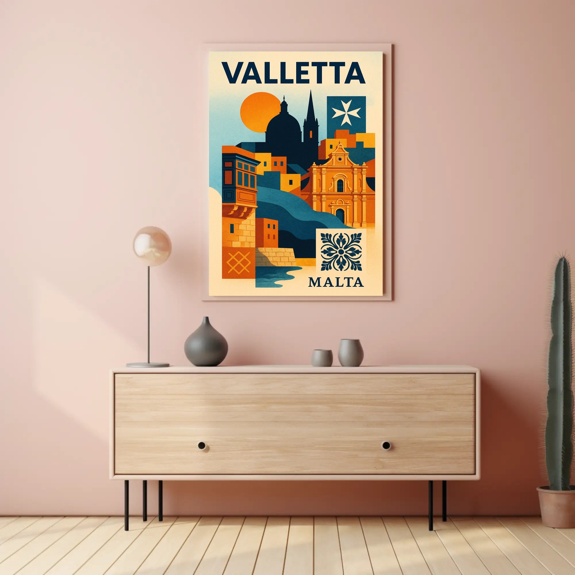 Valletta A Mediterranean Gem Poster PosterGoat