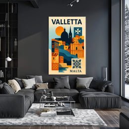 Valletta A Mediterranean Gem Poster PosterGoat