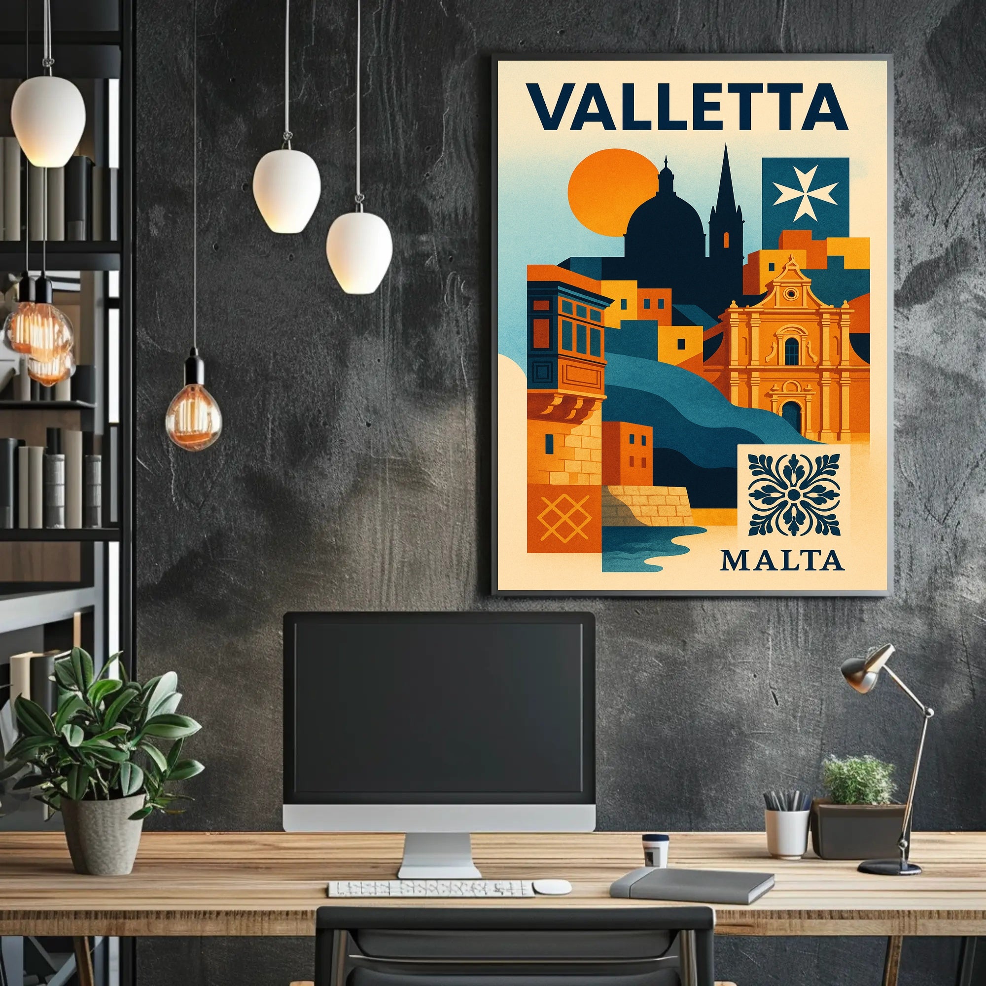 Valletta A Mediterranean Gem Poster PosterGoat