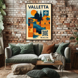 Valletta A Mediterranean Gem Poster PosterGoat