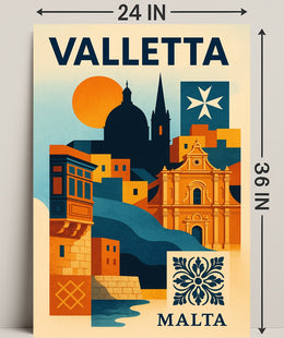 Valletta A Mediterranean Gem Poster PosterGoat