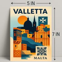 Valletta A Mediterranean Gem Poster PosterGoat