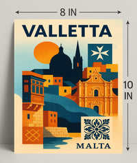 Valletta A Mediterranean Gem Poster PosterGoat