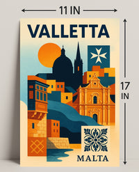 Valletta A Mediterranean Gem Poster PosterGoat