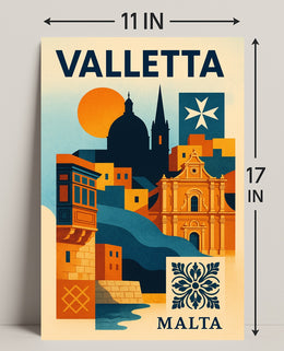 Valletta A Mediterranean Gem Poster PosterGoat
