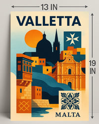 Valletta A Mediterranean Gem Poster PosterGoat