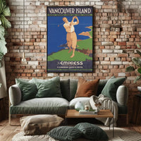 Vancouver Island Golf Leisure Vintage Travel Poster PosterGoat