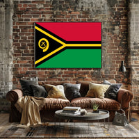 Vanuatu National Flag Modern Art Country Flag Poster PosterGoat
