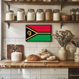 Vanuatu National Flag Modern Art Country Flag Poster PosterGoat