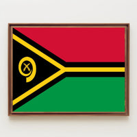 Vanuatu National Flag Modern Art Country Flag Poster PosterGoat